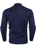 1 x RAW Customer Returns iClosam men s cardigan, coarse knit with zipper and stand-up collar - RRP €33.71