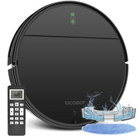 1 x RAW Customer Returns EICOBOT Robot Vacuum Cleaner and Mop Combo, Robot Vacuum Cleaner, Vacuum Cleaner and Mop 2 in 1, Thin 2.91 , Low Volume, Self-Charging, Ideal for Hard Floors, Animal Hair and Carpets, Parquet - RRP €138.83