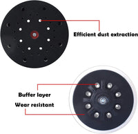 1 x RAW Customer Returns 150 mm Sanding pad 8 holes compatible with Bos-ch orbital sanders ETS 150, ETS EC 150, LEX 150, WTS 150 7 498987 soft ,2 pieces - RRP €37.37