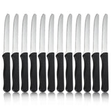 1 x RAW Customer Returns hunnycook breakfast knives 12 pieces, wavy table knife with serrated edge, breakfast knife set made of stainless steel, cutlery knife set for home and restaurant, dishwasher safe - RRP €16.99