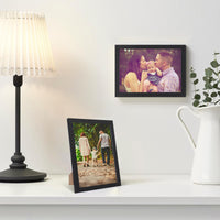 1 x RAW Customer Returns Alishomtll Black Picture Frame A4 Picture Frame 21 x 29.7 cm with MDF Boards, Set of 5 Photo Frames with Wood Grain for Hanging for Multiple Pictures, Wedding, Christmas - RRP €29.1