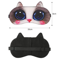 1 x Brand New RONGYI Set of 4 Cat Sleep Masks, Soft Funny Blindfold, Cute Sleep Blindfold, Animal Eye Cover, Blindfold Sleeping Glasses, for Travel, Nap, Yoga and Sleep at Night - RRP €12.13