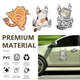 8 x Brand New BJBJJIU Cat car stickers, 3 pieces 3D cartoon animal cat car stickers, funny wall stickers, waterproof, for cars, wall, laptop, window stickers, car window stickers, decorations - RRP €259.2