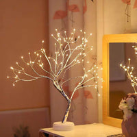 1 x RAW Customer Returns S-Union Table Bonsai Lighted Tree 108 LED Christmas Decoration Table Tree Light Battery USB Powered Artificial Tree for Wedding Party Gifts Indoor Outdoor Desktop Decor - RRP €18.14