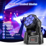 1 x RAW Customer Returns U King 70W Lyre LED dmx512 Disco Light RGBW Moving Head Wash Disco Rotating Light for Disco DJ Club Party Bar Christmas Theater Wedding - RRP €80.66