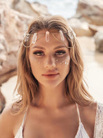 17 x Brand New Jovono Boho Raw Crystal Headpiece Gold Wedding Headpiece Rhinestone Bridal Hair Accessories Party Headband Beach Hair Accessories for Women and Girls - RRP €306.0