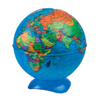 22 x Brand New EXERZ 10 cm Mini Globe Political Map , with built-in pencil sharpener English map - RRP €439.78