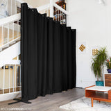 5 x Brand New RoomDividersNow Heavy Duty Room Divider Curtains 243cm High x 304cm Wide Midnight Black  - RRP €150.0