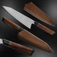 1 x RAW Customer Returns HEZHEN 21.5cm Kiritsuke Chef Knife 110 Layers Full Damascus Steel Kitchen Knife Octagonal Handle Multifunctional Knife with Magnetic Wooden Sheath and Wooden Box - RRP €169.99