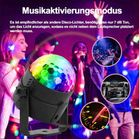 1 x RAW Customer Returns Disco Ball, SEBRUANC Mini LED Party Lights Music Control DJ Rotating Stage Lamps 3W RGB with Remote Control for Home, Birthday Parties, Christmas Parties 2pc - RRP €29.5