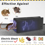 1 x RAW Customer Returns Electric mouse trap, electronic rat trap, with USB rechargeable, electric rat trap, mouse trap rat trap, professional mouse trap, suitable for eliminating mice, hamsters, voles - RRP €29.23