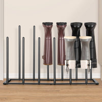 1 x RAW Customer Returns ANBOXIT Boot Holder for High Boots, Sturdy Metal Boot Rack, Freestanding Boot Rack for Wardrobe, Entryway and Outdoor, Easy to Assemble, Space for 6 Pairs of Boots - RRP €37.04