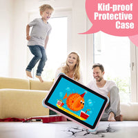 1 x RAW Customer Returns ascrecem children s tablet 10 inch Android tablet for children with WiFi dual camera IPS display Quad Core 32GB, children s tablet from 3-14 years girl boy, toddler tablet PC with child-proof case rose  - RRP €97.27