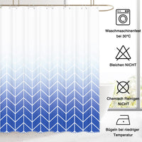 13 x Brand New WELTRXE shower curtain made of polyester, 183 x 183 cm textile bath curtain, mildew-resistant shower curtains, washable curtain for bathtub and shower, free with 12 hooks, digital print, colorful hummingbird - RRP €175.63