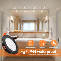 1 x RAW Customer Returns BOYIR Recessed Spotlights Black Dimmable 230V LED Spots 6W 600LM IP44 Bathroom Recessed Lights, 68mm Hole Size Ceiling Spotlights, Warm White Neutral White Cold White Ceiling Spotlights - RRP €32.26