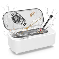 1 x RAW Customer Returns Ultrasonic cleaning device, ultrasonic cleaner for glasses, jewelry, watches, dentures, glasses cleaning device with powerful cleaning with 47 kHz and 2 modes - RRP €34.96