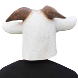 1 x RAW Customer Returns CreepyParty Goat Mask Halloween Costume Party Animal Head Latex Masks Goat Carnival Masks - RRP €22.21