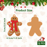 26 x Brand New Gingerbread Man Christmas Tree Decoration, 12 PCS Gingerbread Man Christmas Decoration, Gingerbread Man Christmas Tree Decoration with Lanyard for Christmas Tree Decoration, PVC - RRP €499.2