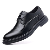 1 x RAW Customer Returns Aro Lora Elegant Men s Ceremony Shoes Derby Lace-ups Lifting Shoe with Formal Heel Wedding Black 43 EU - RRP €58.8