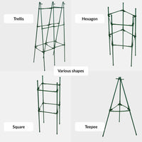 1 x RAW Customer Returns Pack of 4 tomato and cucumber trellises Adjustable trellises for tomatoes Tomato trellises Tomato trellises Tomato stakes Tomato columns Flowers plants - RRP €54.99