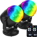 7 x RAW Customer Returns CATPOWER 2 Pack Battery Operated Disco Ball Party Light with Remote Control, Music Controlled, Portable for Outdoor and Indoor Use, USB Plug, DJ Light, Party Gadgets, Disco Light, Strobe Stage Light - RRP €183.47