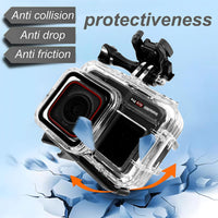 1 x RAW Customer Returns Diving Case for Insta360 Ace Pro, Underwater Diving Protective Case, Waterproof up to 60m, with Mount Accessories - RRP €26.11