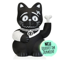 3 x RAW Customer Returns Pechkeks 8901001 black waving cat, movable arm, battery operated, 14 cm high, plastic - RRP €80.55