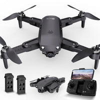 1 x RAW Customer Returns GPS Drone with Camera for Adults 4K HD Camera Drone with Brushless Motor Auto Return Home 5G WiFi Transmission Foldable FPV RC Quadcopter UAV Altitude Hold Follow Me 36 Min - RRP €154.16