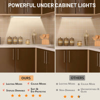 1 x RAW Customer Returns Under cabinet light kitchen LED, 2 pieces 30CM cabinet light with motion detector, 3 working modes 3 color modes cabinet lighting, 1500 mAh rechargeable LED under cabinet light for kitchen bedroom stairs - RRP €22.58