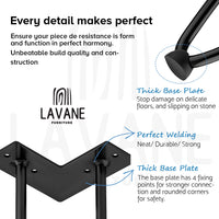 1 x RAW Customer Returns 6 15cm Hairpin Table Legs, La Vane 4 Pack Modern Style DIY Metal Furniture Feet Hairpin Legs with Floor Protectors Screws for Desk Cabinet Night Stand - RRP €18.14