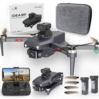 1 x RAW Customer Returns le-idea Brushless Motor Drone with 4K Camera, ESC Camera Professional Drones with 360 Obstacle Avoidance Function, 5GHz WiFi Drone with Camera RC Quadcopter for Beginners, 2 Batteries IDEA31P - RRP €139.99