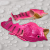 1 x RAW Customer Returns GEQ Fish Sandals, Slippers, Flip Flops, Pool, Beach, Shower Shoes, Gift for Anglers, Unisex Sandals, Men, Women Children Pink, numeric 38  - RRP €18.12