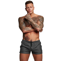 1 x RAW Customer Returns TMEOG Swimming shorts for men, swimming trunks, short swimming trunks, men s swimming trunks, boxer swimming pants, water sports shorts, quick-drying swimming shorts with zipper gray  - RRP €18.99