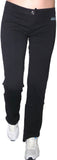 1 x RAW Customer Returns Pantajazz High Waist Straight Cigarette Sports Trousers Fitness Dance Gym Pilates Walking Stretch Cotton Woman Girl XL 48 IT Woman, Black  - RRP €19.08