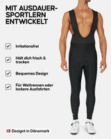 1 x RAW Customer Returns DANISH ENDURANCE Men s Cycling Bib Pants M Black Black 1-Pack - RRP €45.95