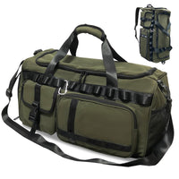 1 x RAW Customer Returns Women s sports bag, travel bag, large crossbody, sports bag with shoe compartment and wet compartment, 65 l bag, swimming bag, army green, modern - RRP €36.0