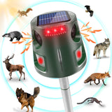 1 x RAW Customer Returns Cat Repeller Ultrasonic Solar, Cat Repeller for Garden Waterproof, 5 Mode Adjustable Marten Repeller, Solar Charge Garden Cat Repellent, 32FT Effective for Cats, Dogs, Birds, Mice - RRP €49.42