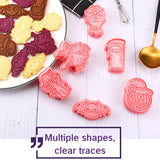 2 x Brand New Orapink Halloween cookie cutter set, 6-piece Halloween cookie cutter set, plastic Halloween cookie stamps, Halloween cartoon fun cookie molds. - RRP €13.98