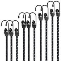 1 x RAW Customer Returns Kiprim 80cm 31.5 Heavy Duty Bungee Cords with Hooks, 10 Pack to Protect Furniture, Sack Trucks, Ideal Elastic Straps for Cyclists, Motorcycles - RRP €15.99