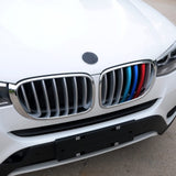 1 x RAW Customer Returns OYDDL 3 Strips Front Grille Insert, Compatible with BMW X3 F25 2011-2017 X4 F26 2014-2018 , Standard Kidney Grille Accessories, 7 Beams - RRP €18.98