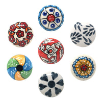 1 x RAW Customer Returns 20pcs Vintage Style Ceramic Knobs for Kitchen Cabinet Bathroom Dresser Drawer and Chest of Drawers - RRP €19.15