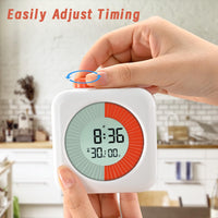 1 x RAW Customer Returns EooCoo Visual Timer - White - RRP €21.99