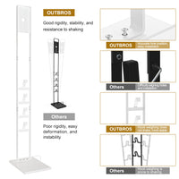 1 x RAW Customer Returns OUTBROS Vacuum Cleaner Stand Compatible with Dyson Gen5 V15s V15 V12 Slim V11 V10 V8 V7 V6 Floor Stand, Stand Holder Frame for Handheld Vacuum Cleaner, White - RRP €40.32