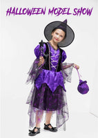 2 x RAW Customer Returns Witch Children s Costume with Lights Halloween Girls Costume Carnival Cosplay Costumes Violet Princess Dress 3-4T, Yarn Purple , 3-4 Years - RRP €48.38