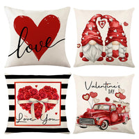 1 x Brand New DASIAUTOEM cushion covers Valentine s Day 45 x 45 cm, set of 4, decorative cushion covers, throw pillows, cushion covers, sofa cushions, couch cushions for Valentine s Day, wedding, anniversary - RRP €20.4