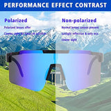 1 x Brand New Cycling glasses, polarized sunglasses, men s and women s sports glasses, anti-UV400 trendy cycling glasses, cycling sunglasses for men and women for outdoor activities A4  - RRP €13.1