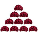 1 x RAW Customer Returns BLOSMON Hydrangeas Artificial Flowers Wedding Decoration 10 Pieces Burgundy Fake Flowers Silk Flowers Centerpiece Table Decoration Flower Ball Bouquet Artificial Arrangements Home Celebration Dining Table Decoration - RRP €104.07