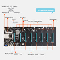 1 x RAW Customer Returns Mining Mainboard BTC-S37, ETH LTC ZEC Miner Professional Motherboard, 8 PCIe 16X Slot VGA HDMI Gigabit Ethernet 4 USB2.0 Port, Bitcoin and Ethereum Mining Tools - RRP €199.99