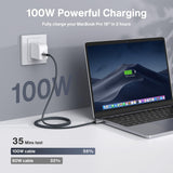 1 x RAW Customer Returns IVANKY USB C to USB C Cable 2M, USB 3.2 Gen2 2 Type C Charging Cable, 100W 20V 5A Power Delivery Fast Charging Cable, 4K 60Hz, 20Gbps Data Transfer, USB C Cable for iPhone 15 and other USB C devices - RRP €13.1