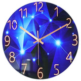 1 x RAW Customer Returns Vihimi 30cm Silent Wall Clock, Modern Clock with Rimless Glass Dial, Fashion Quartz Clock, Easy to Read Battery Operated Round Clock for Living Room, Kitchen, Bedroom, Office Starry Sky  - RRP €32.25